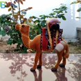 thumbnail image 3 of Muñeco de camello de peluche para niños y niñas, juguete de simulación de animales de peluche, decoración del hogar, adornos, regalos coleccionables, 1 unidad, 3 of 4