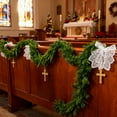 thumbnail image 5 of LED Norfolk Pine Christmas Garland, Real Touch Artificial Greenery Garland Waterproof for Indoor Outdoor, Fireplace, Stairs, Banister Wall Holiday Decoration, 5 of 7