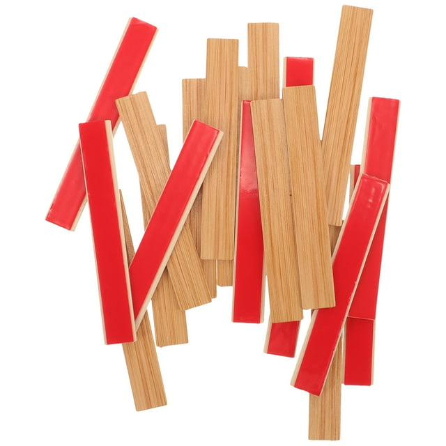 PAMINGONO Ensemble de 20 Mini Maison de Poupée au Sol Kaki Format Mini pour Amateurs Grain de Bois Rustique