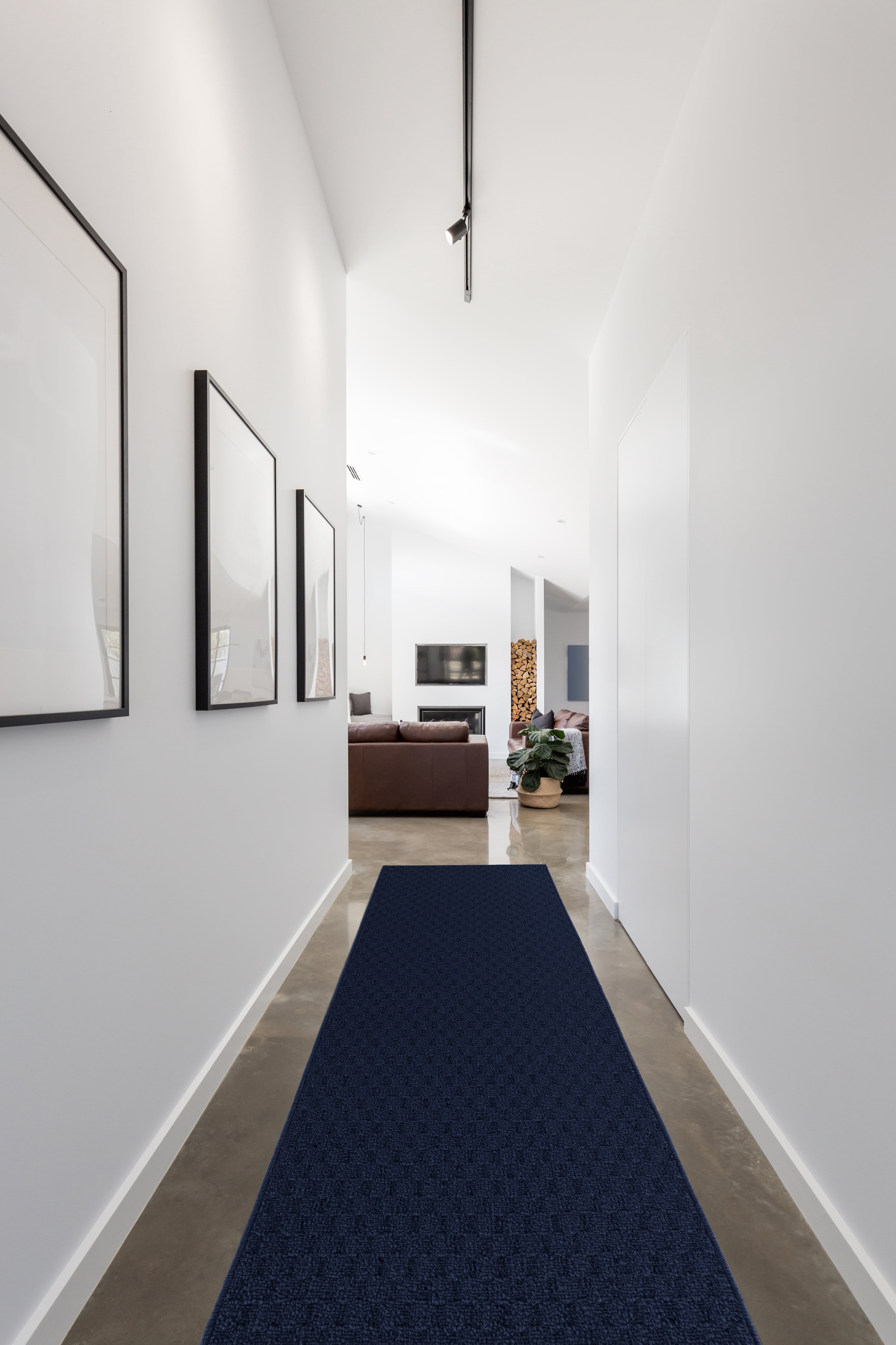 Garland Rug Town Square Navy Indoor Runner Rug, 2' x 12'