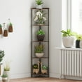 thumbnail image 6 of SUNMORY 65" Corner Shelf Stand, 5-Tier Industrial Corner Shelves, Wall Corner Bookshelf, Display Shelf Tall Shelf Plant Stand for Bedroom, Bathroom, Living Room, Corridor, 6 of 13