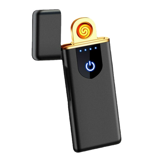 Briquet Rechargeable USB Écran Tactile Détection Allumage Double Face Briquet Électrique