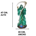 thumbnail image 3 of Imagen Santa Muerte Viento 47 Cm. De Resina, 3 of 4