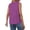 Light Purple, variant on Women's Casual Sleeveless Shirt with Lapel Collar Solid Color Crewneck Summer Top Fashionable Loose Fit Tank Lightweight Breathable Shell Top