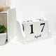 thumbnail image 1 of Wooden Desk Calendar Block Calendar for Desk Perpetual Calendar Desktop Decor, 1 of 3