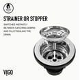 thumbnail image 4 of VIGO Kitchen Sink Strainer in Chrome, 4 of 7