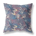 thumbnail image 1 of HomeRoots 414253 16 Po Tropical Intérieur & Extérieur Jeter Oreiller&44; Gris&44; Indigo & Rouge, 1 of 3