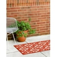 thumbnail image 6 of Unique Loom Outdoor Trellis Collection Area Rug - Tiles (2' 7" x 10' Runner Rust Red/Ivory), 6 of 8