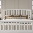 thumbnail image 4 of Brooklyn King Wood Foundation Bed with Matching Footboard in White, 4 of 11