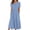 Z-Sky Blue335, variant on JIAYUE Women's Dress Mid-Calf Casual Short Sleeve Neck Loose Solid Color Swing Beach Boho With Pockets Stylish Female Dresses