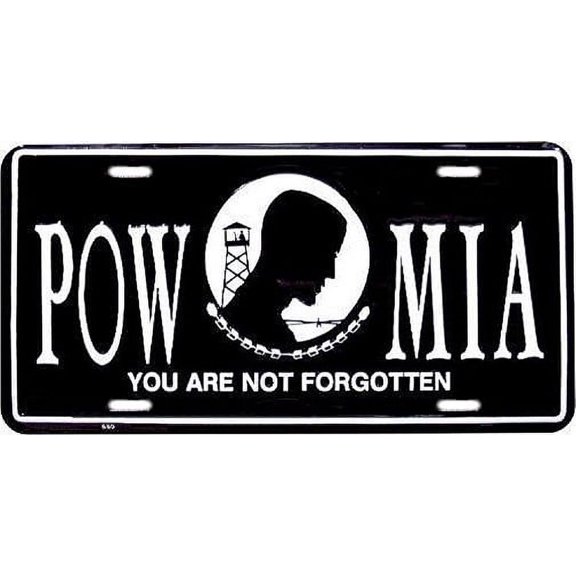 POW - MIA Tin Sign - 12x6