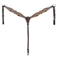 thumbnail image 3 of Hilason Western Horse Sunflower American Leather Headstall Breast Collar Set, 3 of 8
