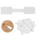 thumbnail image 4 of 200 Uds etiquetas de precios de papel en blanco tarjeta anillo collar pulsera joyería etiquetas cuadradas manualidades DIY, 4 of 8