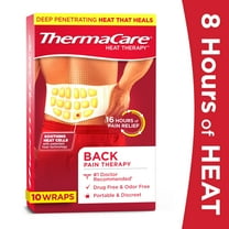 ThermaCare Lower Back & Hip Pain Relief Heat Wraps, Large/XL, 10 Count