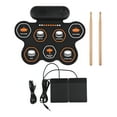 thumbnail image 2 of Ensemble de Batterie Électronique avec Haut-Parleur 3W Ensemble de Batterie à Main 7 Pads Supporte Diverses Entrées Audio 3 Styles de Batterie 10 Rythmes 10 Chansons de Démonstration Kit de Batterie avec Baguettes Pédale, 2 of 6