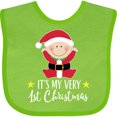 thumbnail image 3 of Inktastic Babys 1st Christmas Santa Claus Boys or Girls Baby Bib, 3 of 4