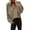 AW1-Khaki, variant on GBSYEWXS Women Sweater V-Neck Solid Color Long Sleeve Outwear Autumn Khaki Sweater