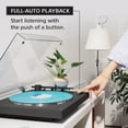 thumbnail image 6 of Sony PSLX3BT Full Auto Playback Turntable with Bluetooth Connectivity Black Bundle with Deco Gear Vinyl Record Cleaning Kit and Deco Essentials 2YR CPS Enhanced Protection Pack, 6 of 12