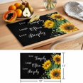thumbnail image 6 of Sunflower Placemats Set of 4, Live Simply Laugh Often Love Deeply Black Non-Slip Place Mats Washable Table Mats for Kitchen Dining Table Decorations Indoor/Outdoor, 6 of 9