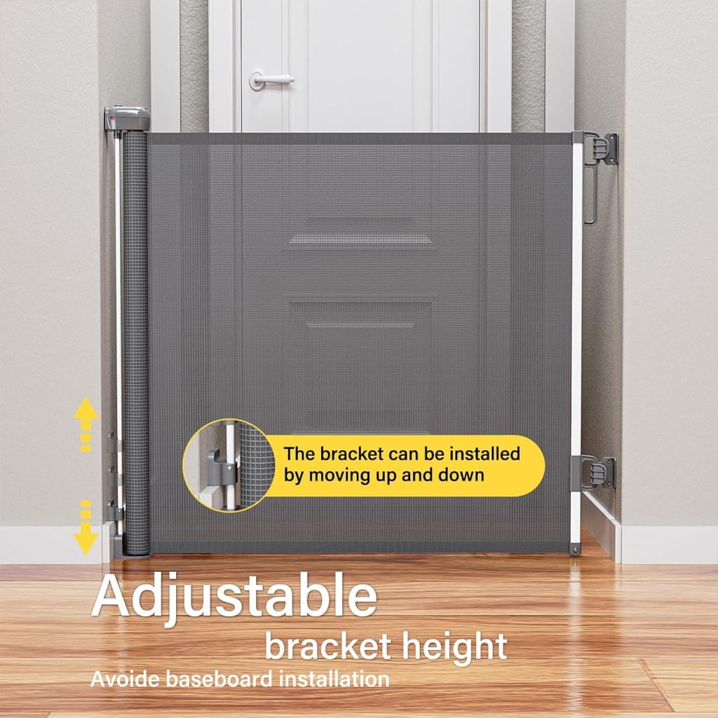 Expandable Pet Barrier Gate Adjustable Width 35 6cm To 145 6cm Needed Dog Gate For Home Doorways