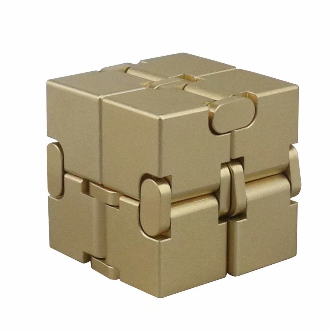 Aluminum Alloy Infinity Cube Fidget Toy Hand Killing Time Fidget Spinner Prime Infinite Cube For Adult And Children Walmart Com