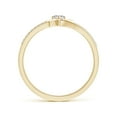 thumbnail image 2 of ANGARA Natural Diamond Heart Promise Ring in 14K Yellow Gold for Women (Size-2.9mm | Color-I-J| Clarity-I1-I2) | April Birthstone, Birthday, Anniversary, Jewelry Gift for Women | Natural Diamond Ring, 2 of 9