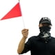 thumbnail image 4 of EeaseMX 50 banderas triangulares de color puro, ligeras y portátiles, para ondear a mano, para fiestas, deportes y reuniones (rojas), 4 of 7