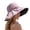Pink, variant on Women Summer Rain UV UPF 50 Sun Protection Wide Brim Hat - Foldable Bucket Sun Hat Black One Size