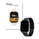 thumbnail image 4 of Reloj Inteligente Gadgets&Fun Square Smartwatch AMOLED Mesh correa metálica, 4 of 5