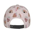 thumbnail image 4 of Picia Strawberry Cake pattern Trucker Low Profile Hat Men Women Baseball Cap Dad Hat Adjustable Unconstructed Plain Cap, 4 of 9