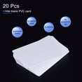 thumbnail image 2 of Uxcell Blank Cards for ID Badge Printers, Graphics Quality White CR8020 20Packs, 2 of 4