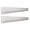 Silver, variant on WIERPOP Wall Shelf Bracket Pair for Display or Storage Shelves, Aluminum Holder for Glass Shelf and Wood Board