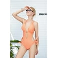 thumbnail image 6 of LIORA One Piece Swimsuits for Women Cutout Tie Back and Side Monokini Halter Bathing Suits Plunge Slimming Swimwear, 6 of 7