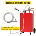 thumbnail image 6 of VEVOR Fuel Caddy Fuel Storage Tank 35 Gallon 4 Wheels with Manuel Pump, Red, 6 of 9