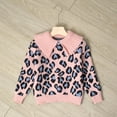 thumbnail image 2 of Richie House Kids Girls Winter Pullover Knitted Sweater Lapel Collar Thick Warm Coat RHK3002-A-8/9, 2 of 5