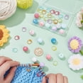 thumbnail image 3 of 1box 16pcs Knitting Needle Stoppers 24pcs Knitting Stitch Marker Rings Round Ball Beads Needle Point Protectors with a Storage Box Knitting Supplies Accessories for DIY and Handmade Crafts, 3 of 5