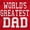 Red, variant on Father's Day World's Greatest Dad Men's Graphic T Shirt Tees Brisco Brands S