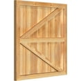 thumbnail image 2 of 32 1/4"W X 33"H Timbercraft Six 5 3/8" Boards Framed Board-N-Batten Shutters W/Z-Bar, Rough Sawn Western Red Cedar (Per Pair), 2 of 13