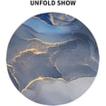 thumbnail image 4 of Marble Tablecloth 60 Inch Round Blue Gold Table Cloths Waterproof Rustic with Wrinkle Resistant for Party Picnic Home Dinning Decor, 4 of 6