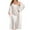 White, variant on APEXFWDT Women's Curvy Satin Sleepwear Set 2PC - Long Slip Dress with Kimono Robe Valentine's Special (Size XL-5XL)