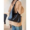 thumbnail image 6 of Deago Hobo Bags for Women Soft PU Leather Crossbody Shoulder Handbag Stylish Slouchy Tote Purses, Black, 6 of 7