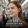 thumbnail image 4 of TOZO AI Translation Noise Cancelling Earbuds Wireless, Bluetooth Headphones, 68H Play, 6-Mic ENC Clear Calls, Stereo Bass with APP-32EQ, LED Power Display, IPX8 Waterproof, Fast Pairing & Low Latency, 4 of 10