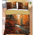 thumbnail image 2 of 3D Paisaje Otoño Árbol Planta Montaña Funda nórdica Set Ropa de Cama Set Funda Nórdica, 2 of 3