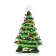 thumbnail image 2 of Árbol de Navidad de cerámica pintado a mano de 15 pulgadas con luces LED, decoración del hogar, fiesta de Navidad, 2 of 4