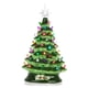 thumbnail image 2 of Árbol de Navidad de cerámica pintado a mano de 15 pulgadas con luces LED, decoración del hogar, fiesta de Navidad, 2 of 4