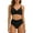 Black--Tankini Swimsuits for Women, variant on Ruched Bikini Sets for Women Push Up Tummy Control Swimsuits Twist Front Top Bathing Suit Two Piece Sporty Bikinis Set High Waisted Beach Swimwear Black M