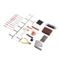 thumbnail image 4 of Kit de herramientas para reparación de guitarras, mantenimiento profesional, clavijas de puente, llave hexagonal, limas y accesorios., 4 of 14