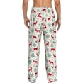 thumbnail image 2 of Bixox Men's Vintage Christmas Reindeer Patterned Pajama Pants with Pockets Lounge Clothes for Home, 2 of 5