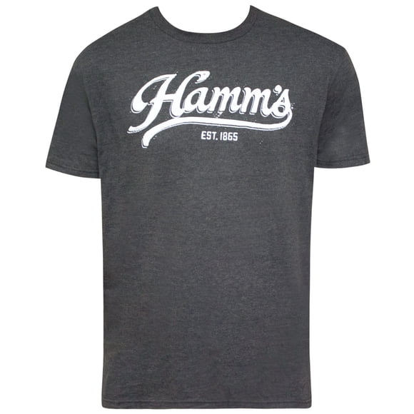 Hamm's Grey Script Logo Men's T-Shirt-Small