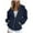 Z1-Navy, variant on Linfrsh Sweatshirt for Women Women's Full Zip Up Hoodie Long Sleeve Hooded Sweatshirts Pockets Jacket Coat for Women Green,S